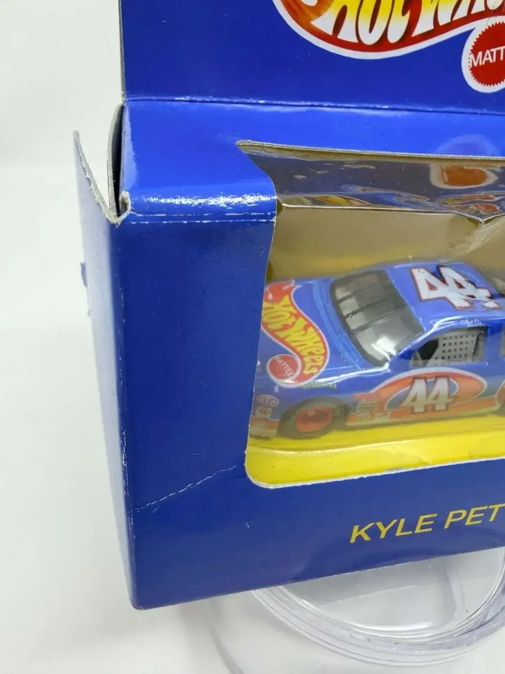 1996 Hot Wheels Mattel #44 Kyle Petty 1:64 Blue Pontiac Grand Prix Die Cast NOS